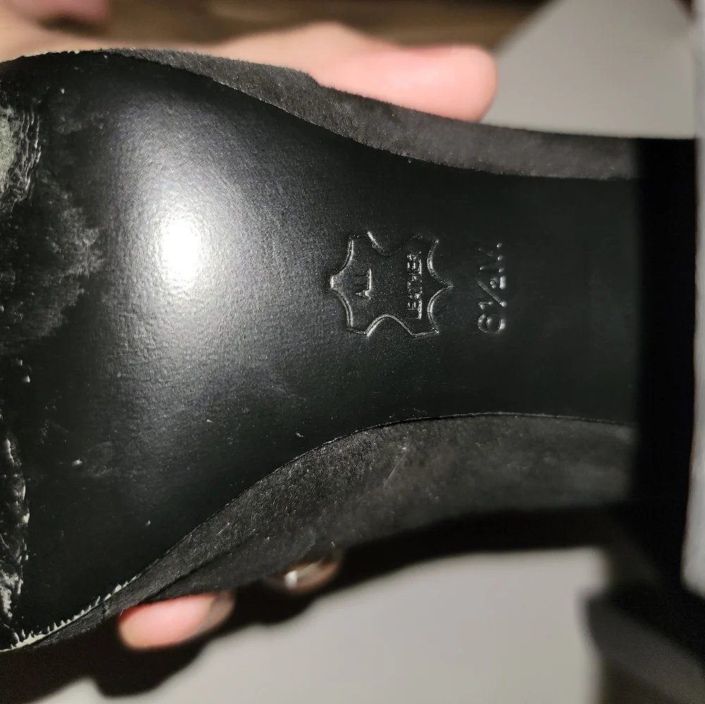 Tory Burch Black Suede High Heel Booties